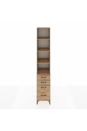 Hyperion Dolap 4 Raflı 4 Çekmeceli 44x44x243 Çam-Çam