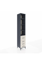 Hyperion Dolap 4 Raflı 4 Çekmeceli 44x44x243 Antrasit-Aytaşı