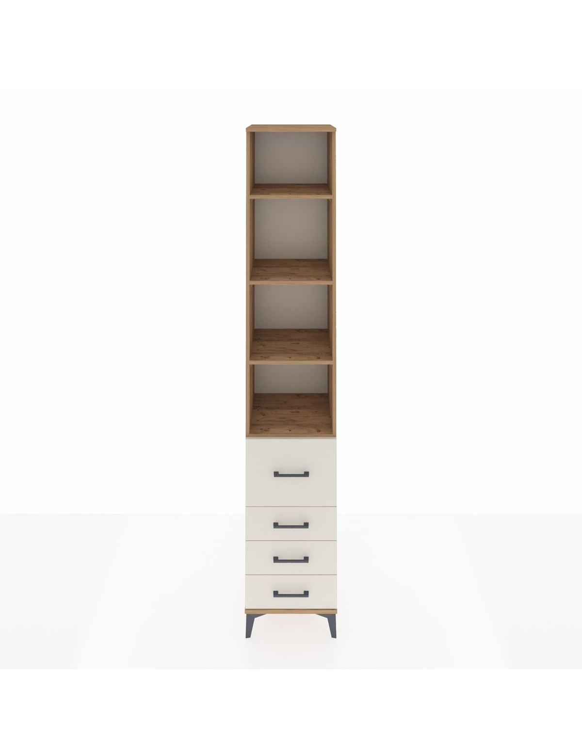 Hyperion Dolap 4 Raflı 4 Çekmeceli 44x44x243 Çam-Aytaşı