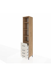 Hyperion Dolap 4 Raflı 4 Çekmeceli 44x44x243 Çam-Aytaşı
