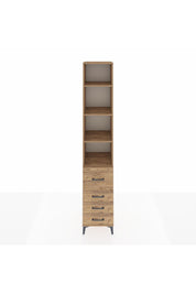 Hyperion Dolap 4 Raflı 4 Çekmeceli 44x44x243 Çam-Çam