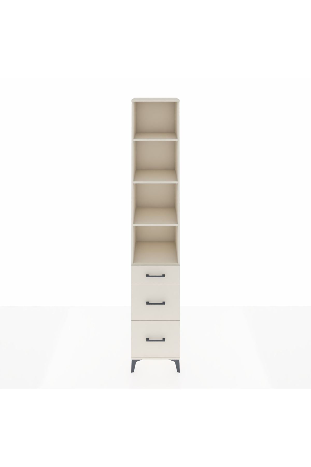 Hyperion Dolap 4 Raflı 3 Çekmeceli 44x44x243 Aytaşı-Aytaşı