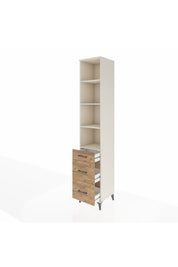 Hyperion Dolap 4 Raflı 3 Çekmeceli 44x44x243 Aytaşı-Çam