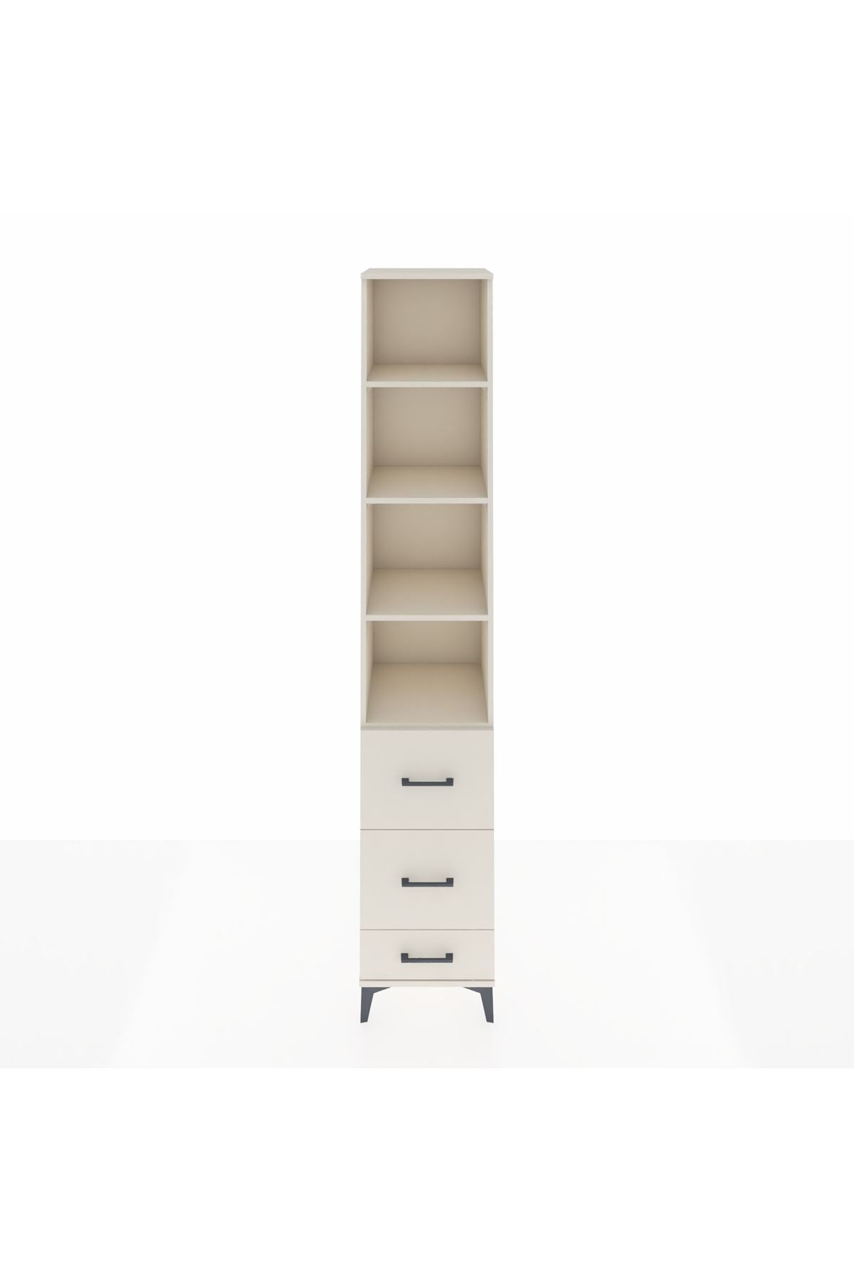 Hyperion Dolap 4 Raflı 3 Çekmeceli 44x44x243 Aytaşı-Aytaşı