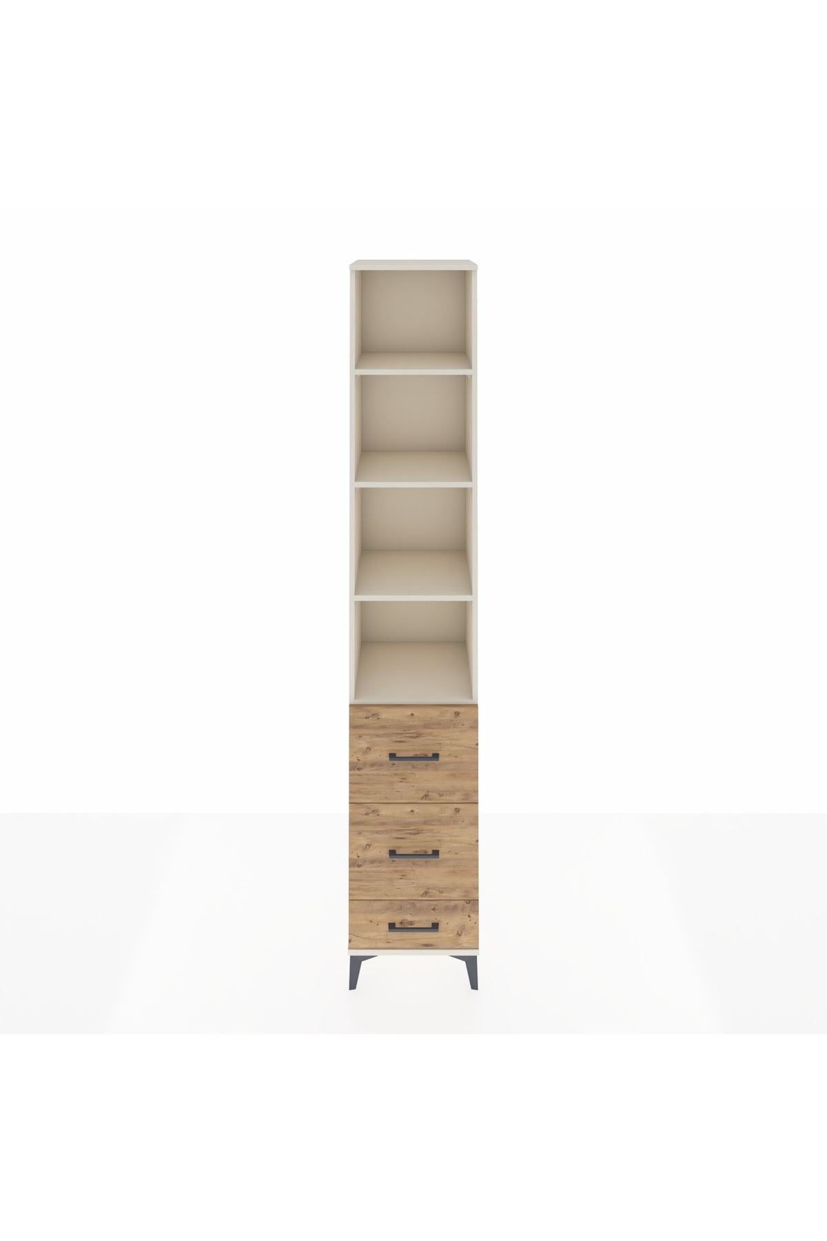 Hyperion Dolap 4 Raflı 3 Çekmeceli 44x44x243 Aytaşı-Çam