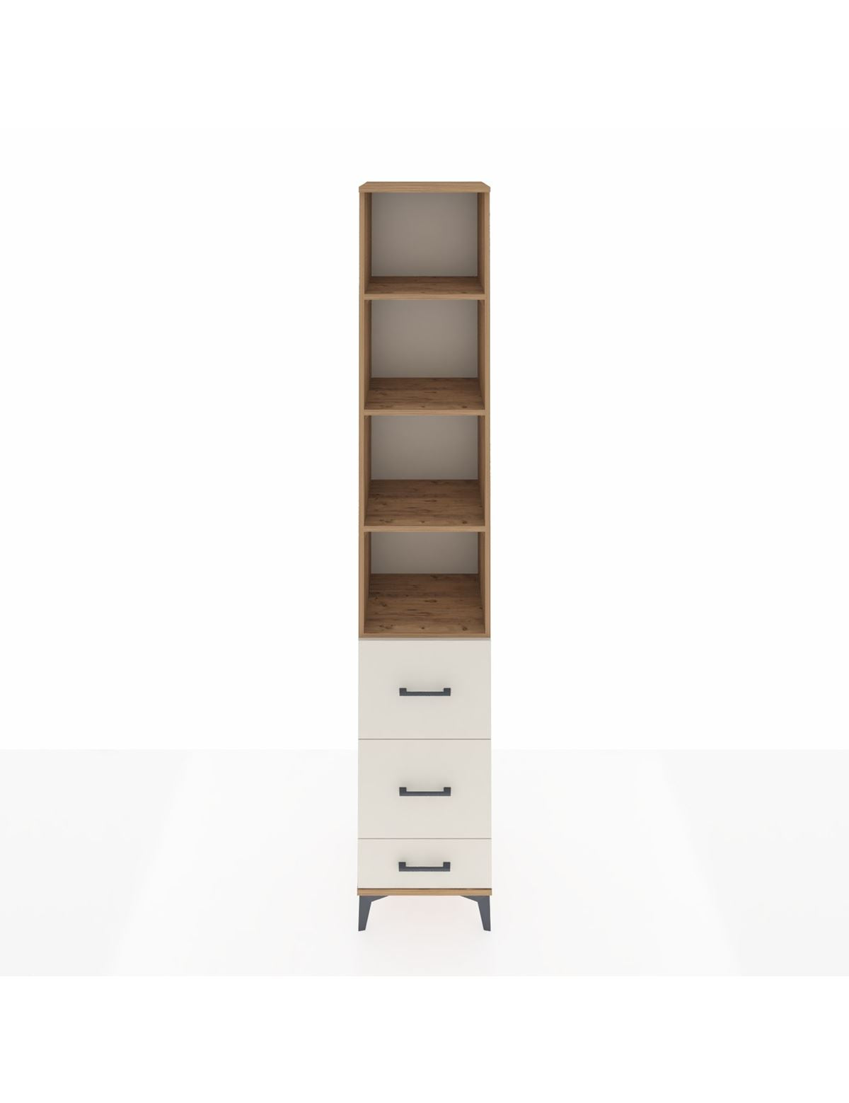 Hyperion Dolap 4 Raflı 3 Çekmeceli 44x44x243 Çam-Aytaşı