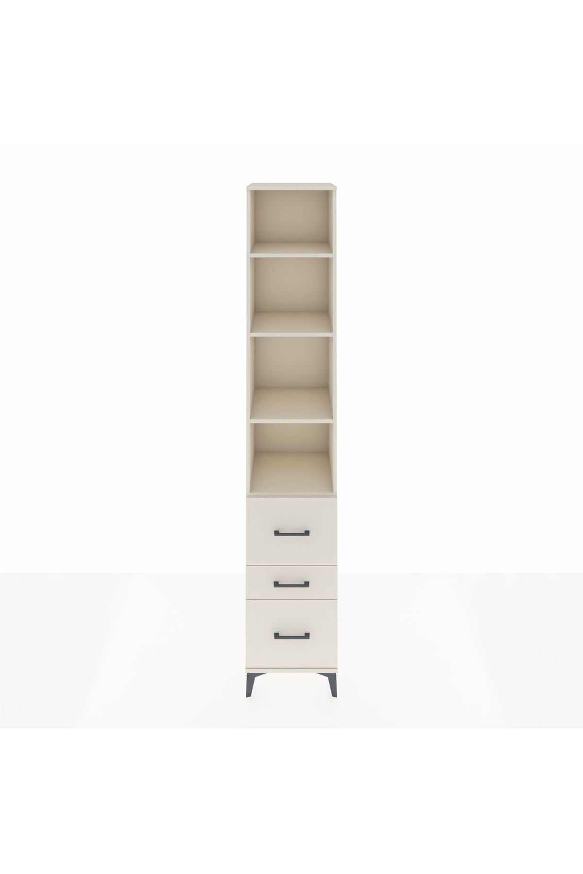 Hyperion Dolap 4 Raflı 3 Çekmeceli 44x44x243 Aytaşı-Aytaşı