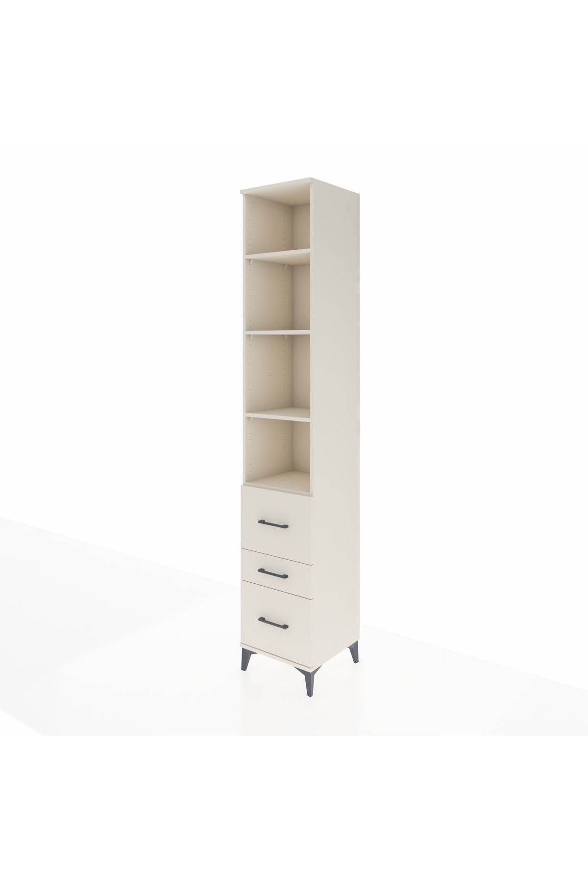 Hyperion Dolap 4 Raflı 3 Çekmeceli 44x44x243 Aytaşı-Aytaşı