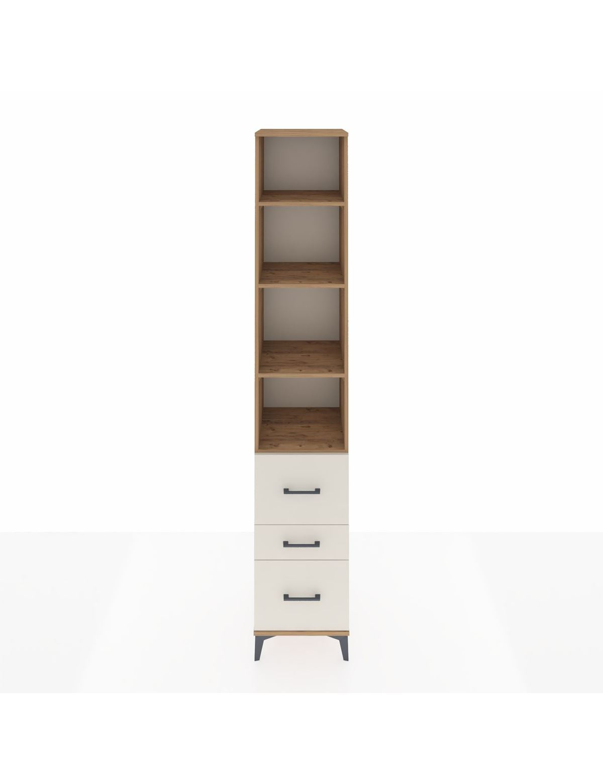 Hyperion Dolap 4 Raflı 3 Çekmeceli 44x44x243 Çam-Aytaşı