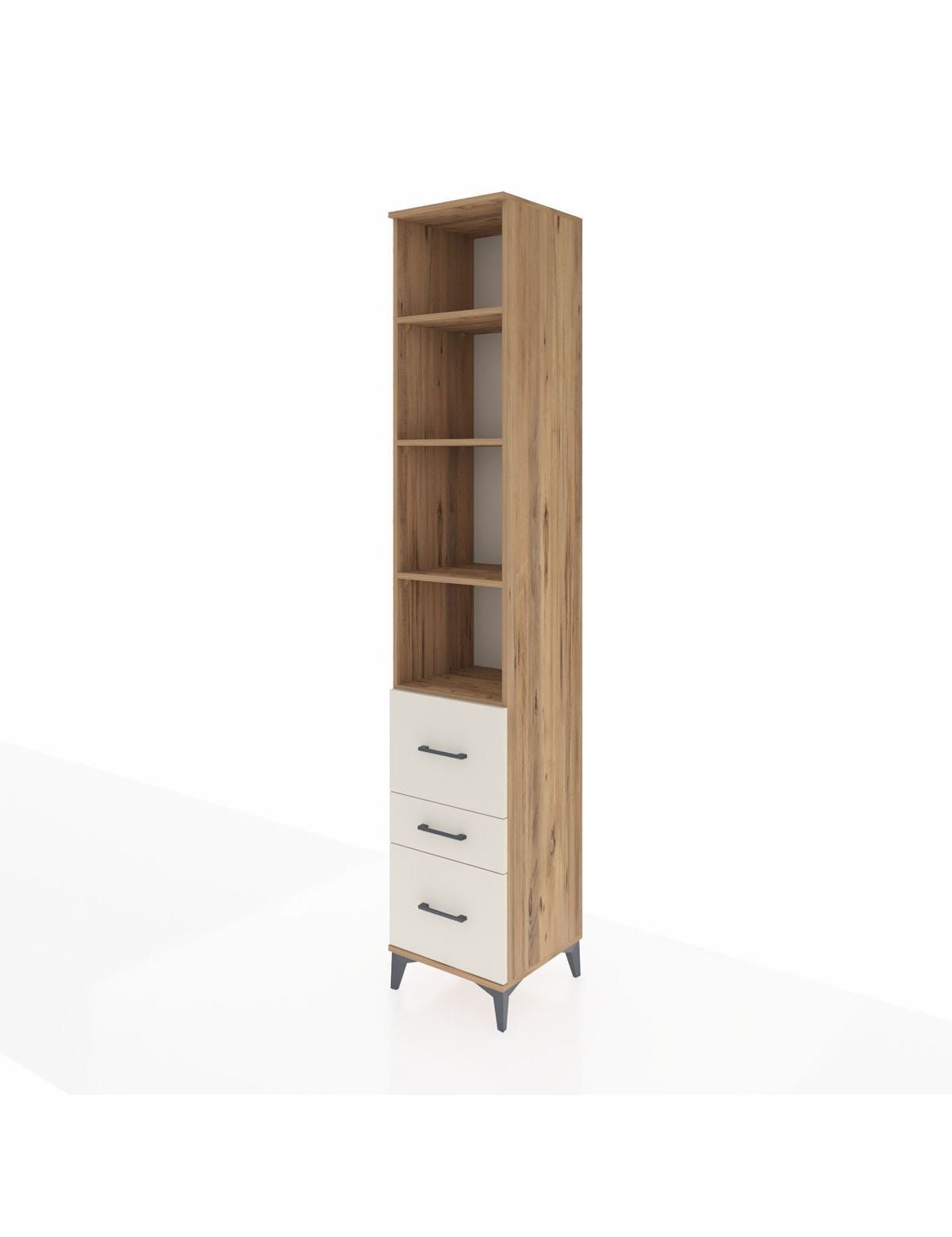 Hyperion Dolap 4 Raflı 3 Çekmeceli 44x44x243 - S64M198V7B