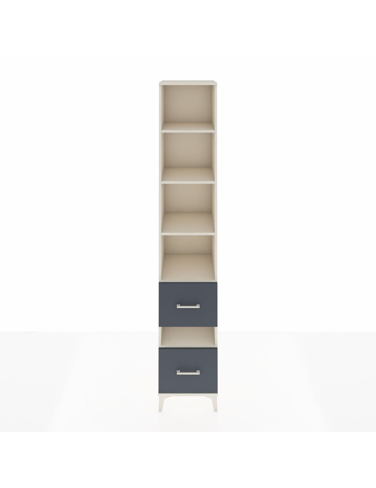 Hyperion Dolap 5 Raflı 2 Çekmeceli 44x44x243 Aytaşı-Antrasit