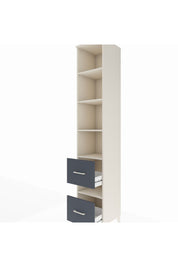 Hyperion Dolap 5 Raflı 2 Çekmeceli 44x44x243 Aytaşı-Antrasit