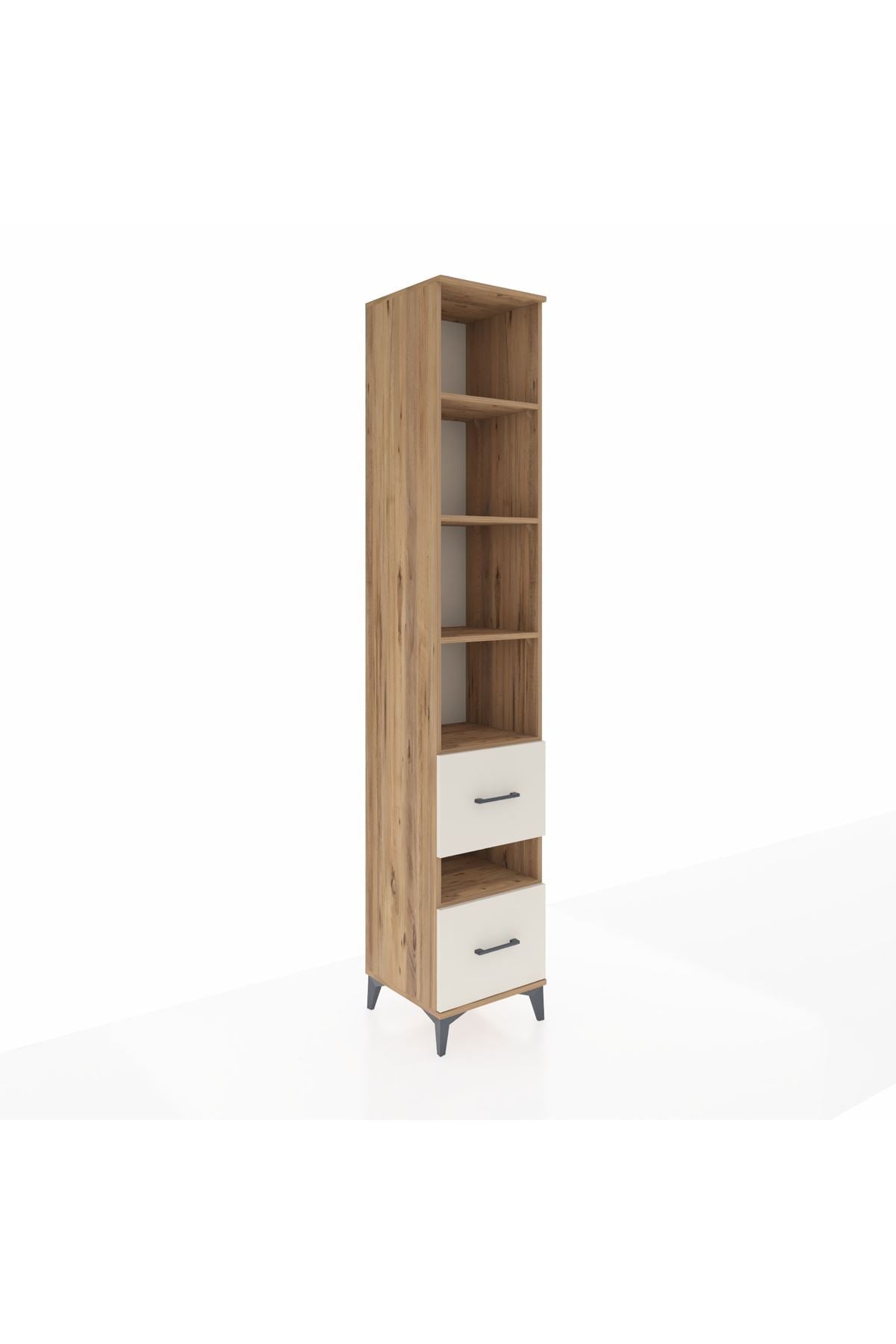 Hyperion Dolap 5 Raflı 2 Çekmeceli 44x44x243 Çam-Aytaşı