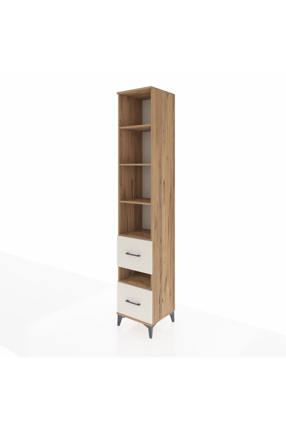 Hyperion Dolap 5 Raflı 2 Çekmeceli 44x44x243 Çam-Aytaşı