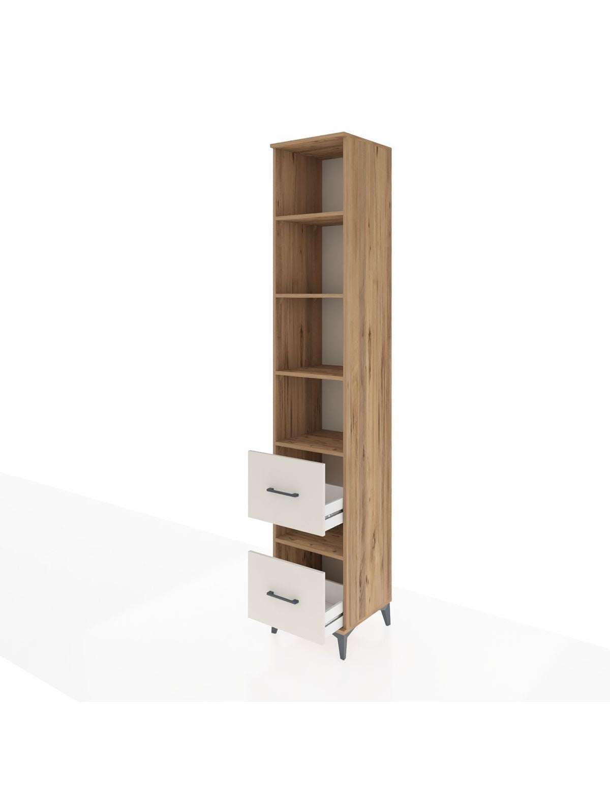 Hyperion Dolap 5 Raflı 2 Çekmeceli 44x44x243 - S64M199V7B