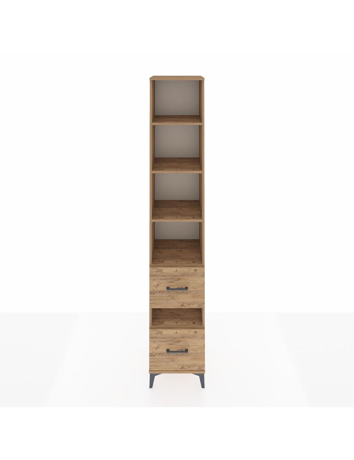 Hyperion Dolap 5 Raflı 2 Çekmeceli 44x44x243 Çam-Çam