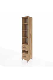 Hyperion Dolap 5 Raflı 2 Çekmeceli 44x44x243 Çam-Çam