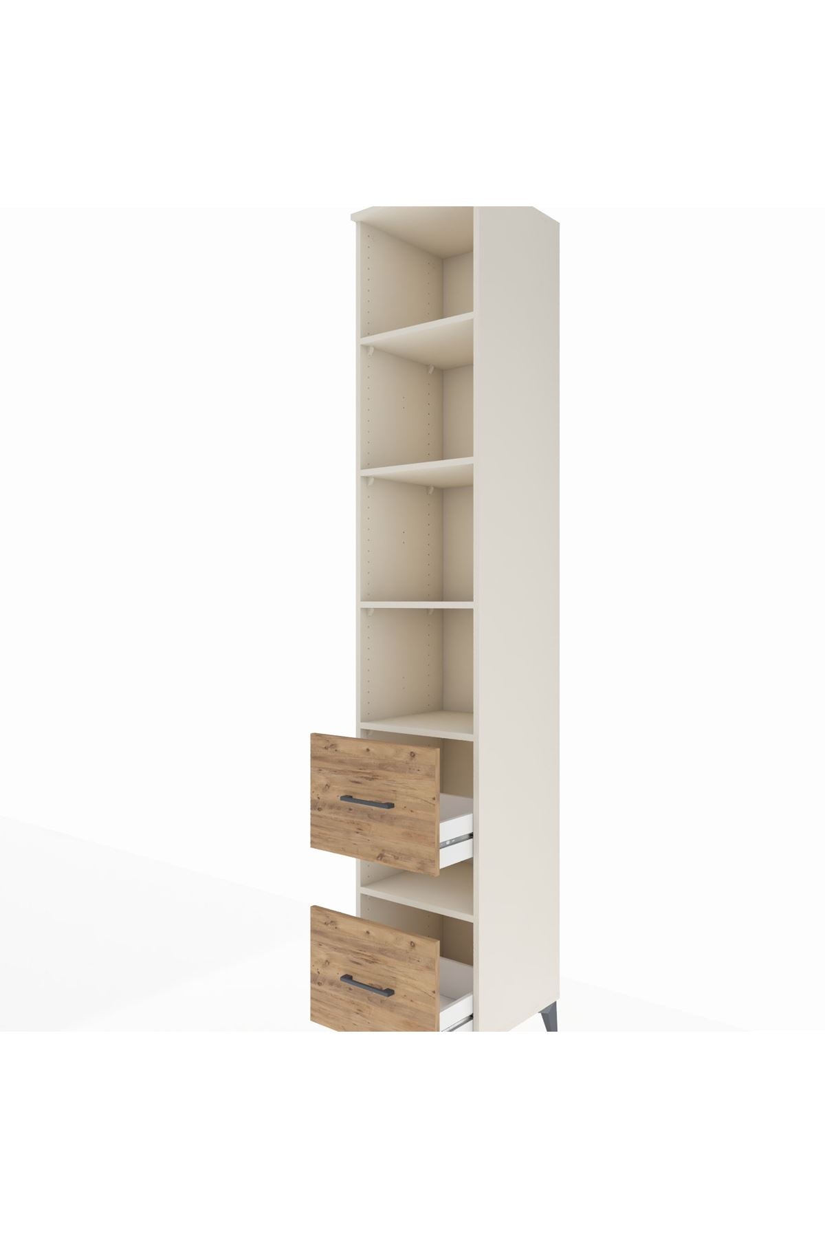 Hyperion Dolap 5 Raflı 2 Çekmeceli 44x44x243 Aytaşı-Çam