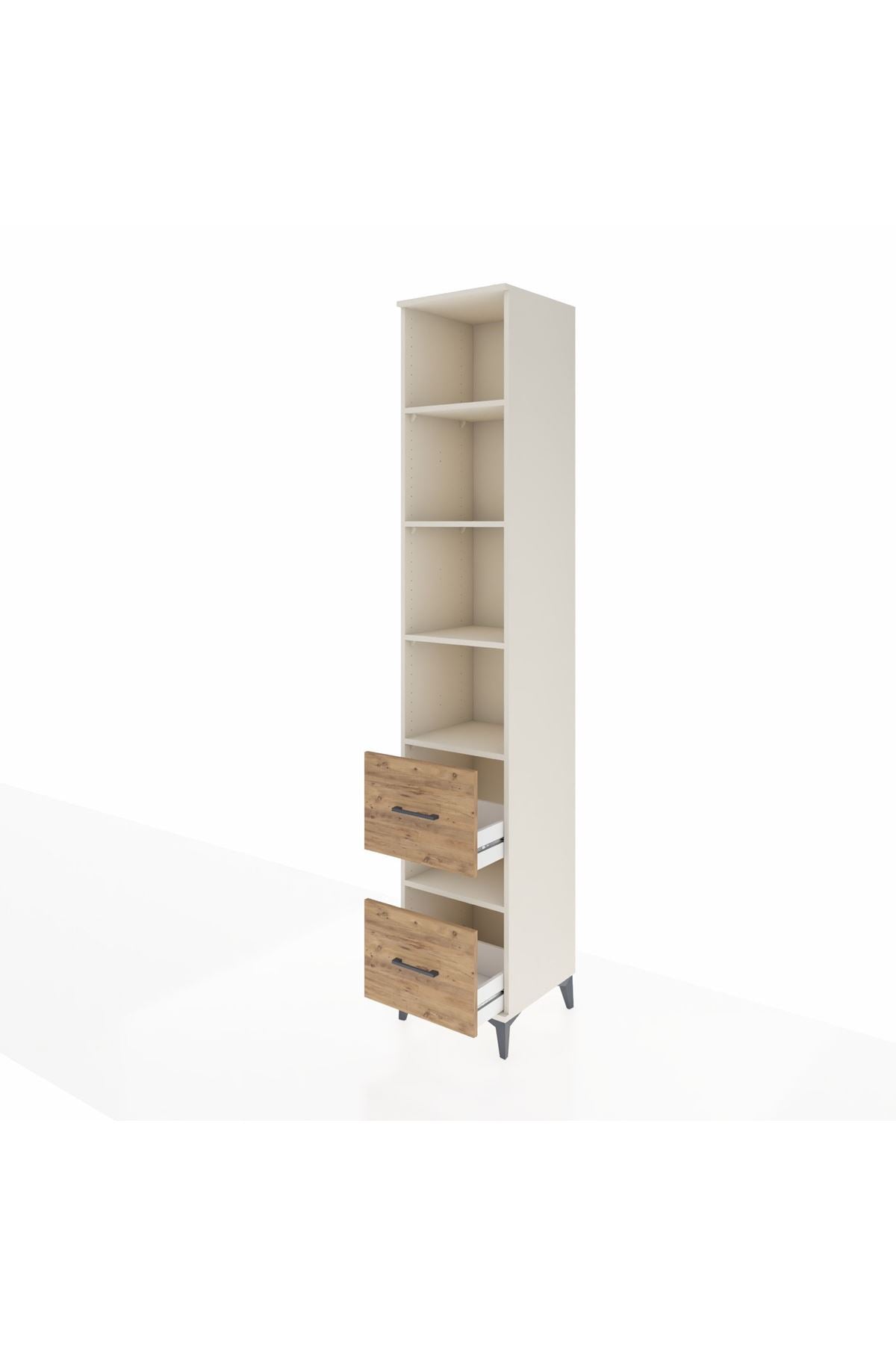 Hyperion Dolap 5 Raflı 2 Çekmeceli 44x44x243 Aytaşı-Çam