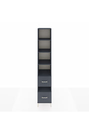 Hyperion Dolap 5 Raflı 2 Çekmeceli 44x44x243 Antrasit-Antrasit