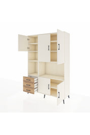 Hyperion Dolap 9 Raflı 3 Çekmeceli 5 Kapaklı 132x44x195 Aytaşı-Aytaşı/Çam