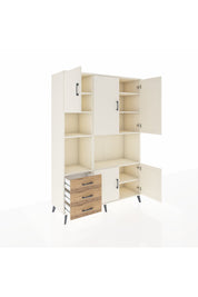 Hyperion Dolap 9 Raflı 3 Çekmeceli 5 Kapaklı 132x44x195 Aytaşı-Aytaşı/Çam