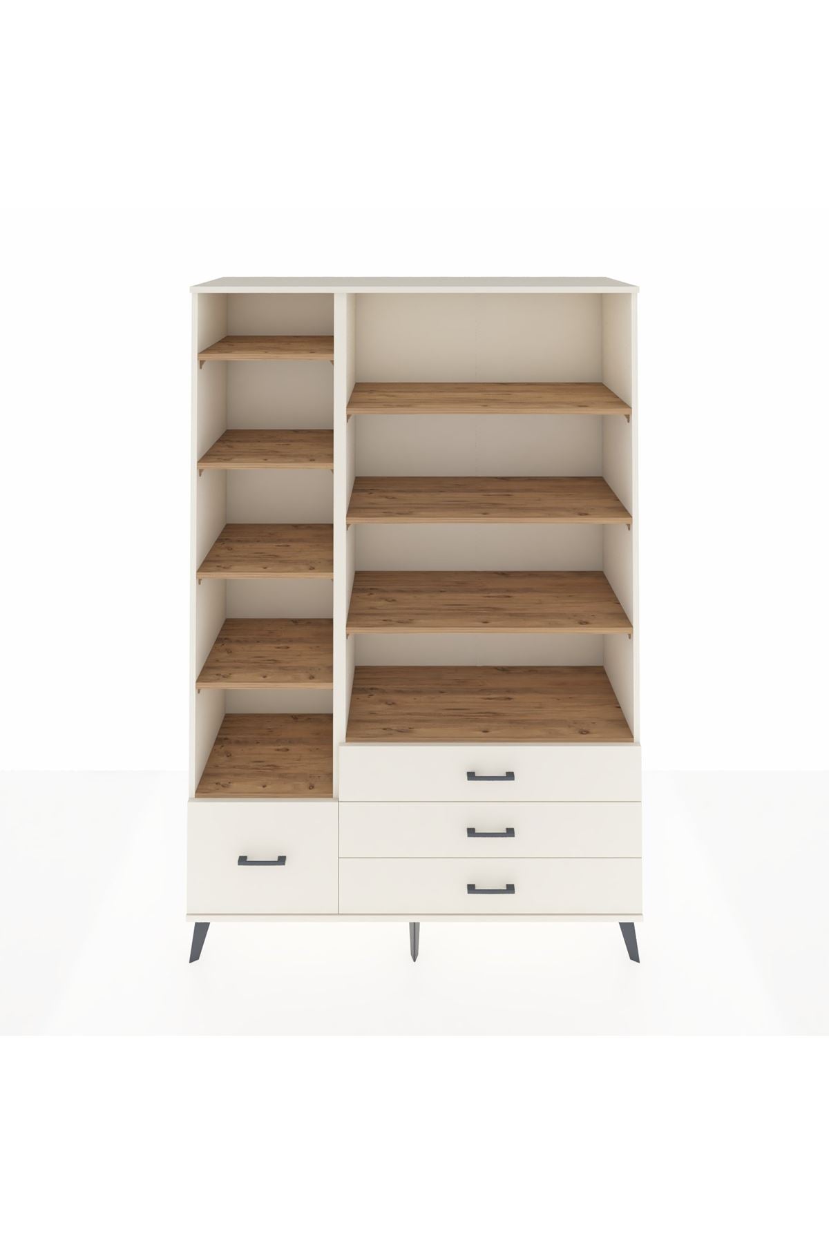 Hyperion Dolap 9 Raflı 4 Çekmeceli  132x44x195 Aytaşı-Çam/Aytaşı