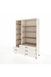 Hyperion Dolap 9 Raflı 4 Çekmeceli  132x44x195 Aytaşı-Çam/Aytaşı