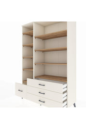 Hyperion Dolap 9 Raflı 4 Çekmeceli  132x44x195 Aytaşı-Çam/Aytaşı
