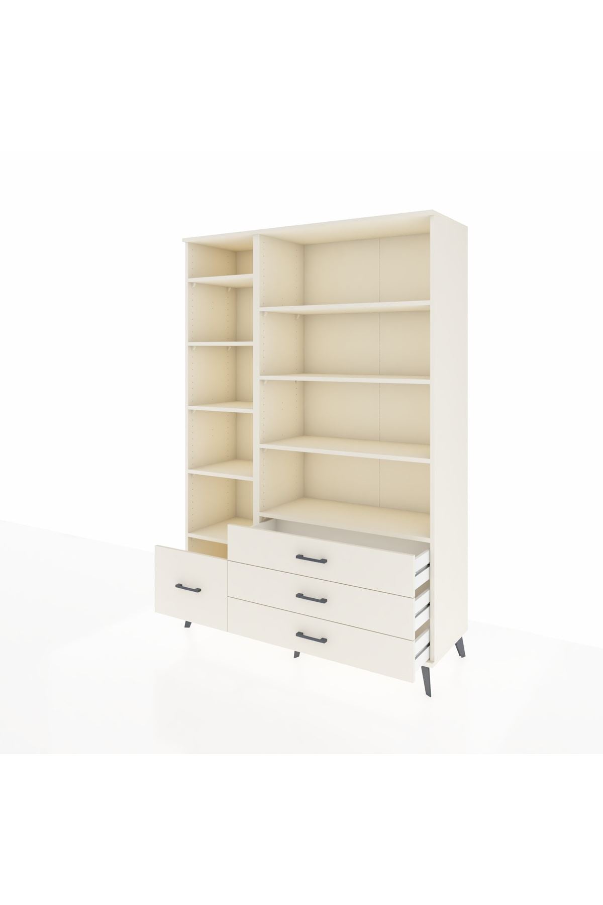 Hyperion Dolap 9 Raflı 4 Çekmeceli  132x44x195 Aytaşı-Aytaşı/Aytaşı