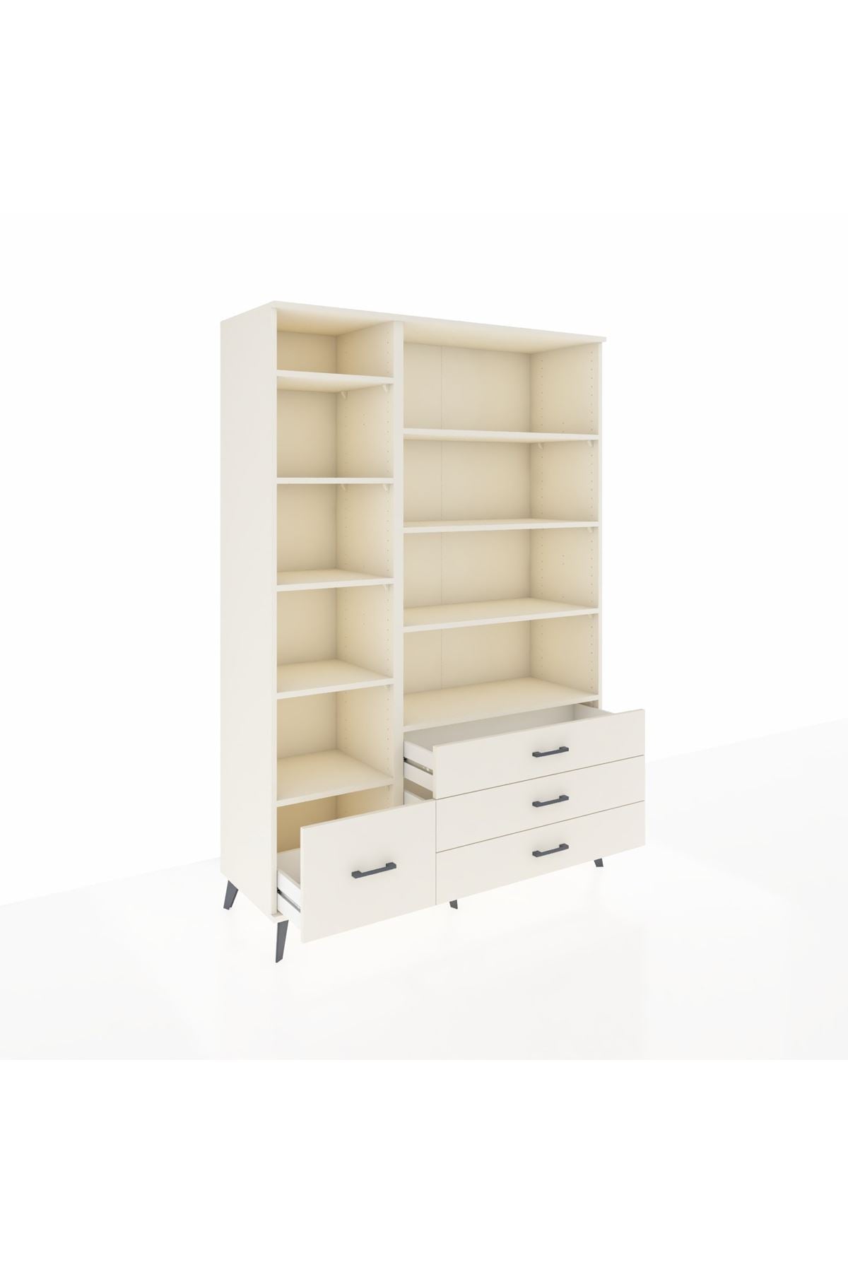 Hyperion Dolap 9 Raflı 4 Çekmeceli  132x44x195 Aytaşı-Aytaşı/Aytaşı