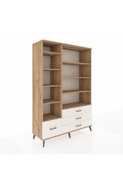 Hyperion Dolap 9 Raflı 4 Çekmeceli  132x44x195 Çam-Çam/Aytaşı
