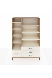 Hyperion Dolap 9 Raflı 4 Çekmeceli  132x44x195 Çam-Aytaşı/Aytaşı