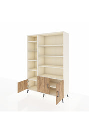 Hyperion Dolap 10 Raflı 3 Kapaklı 132x44x195 Aytaşı-Çam/Aytaşı