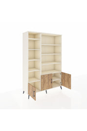 Hyperion Dolap 10 Raflı 3 Kapaklı 132x44x195 Aytaşı-Çam/Aytaşı
