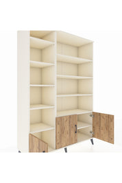 Hyperion Dolap 10 Raflı 3 Kapaklı 132x44x195 Aytaşı-Çam/Aytaşı