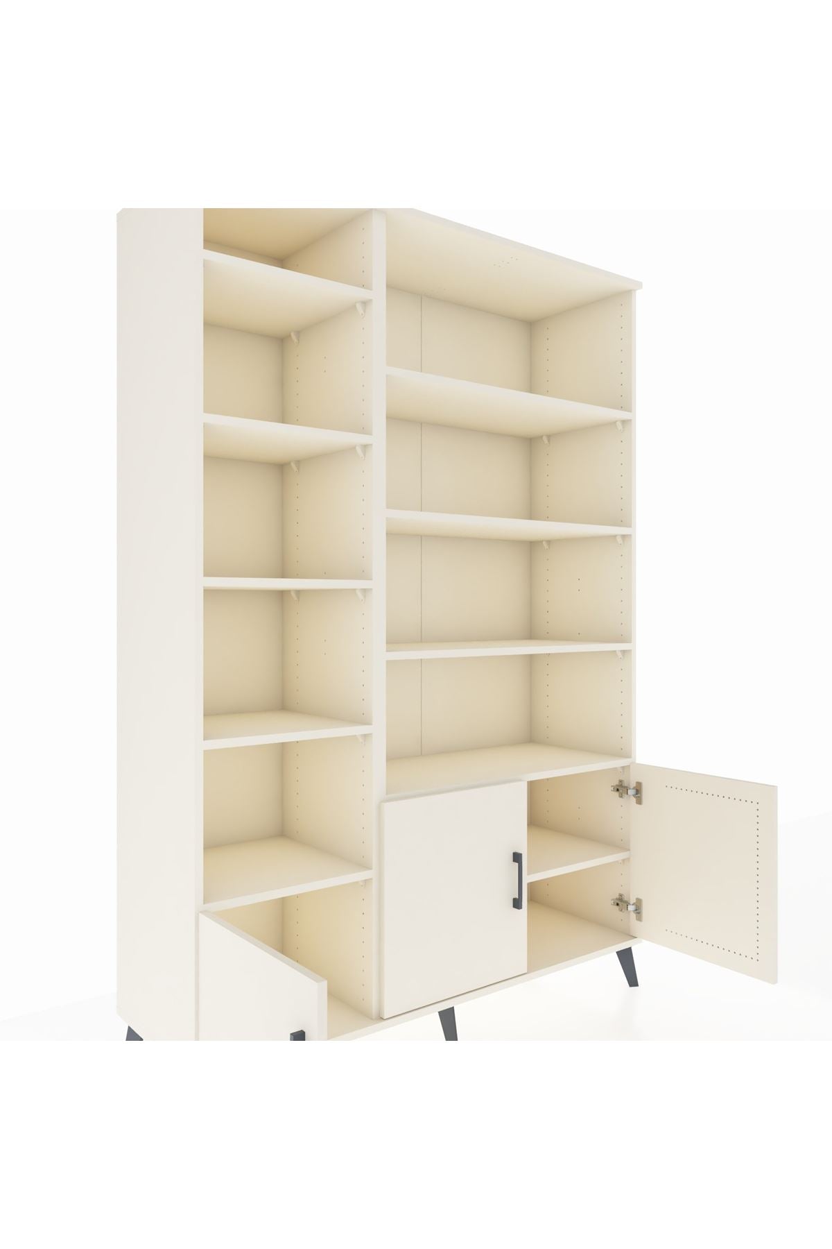 Hyperion Dolap 10 Raflı 3 Kapaklı 132x44x195 Aytaşı-Aytaşı/Aytaşı