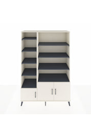 Hyperion Dolap 10 Raflı 3 Kapaklı 132x44x195 Aytaşı-Aytaşı/Antrasit