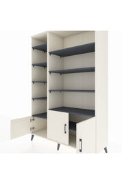 Hyperion Dolap 10 Raflı 3 Kapaklı 132x44x195 Aytaşı-Aytaşı/Antrasit