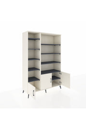 Hyperion Dolap 10 Raflı 3 Kapaklı 132x44x195 Aytaşı-Aytaşı/Antrasit