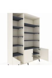 Hyperion Dolap 10 Raflı 3 Kapaklı 132x44x195 Aytaşı-Aytaşı/Antrasit