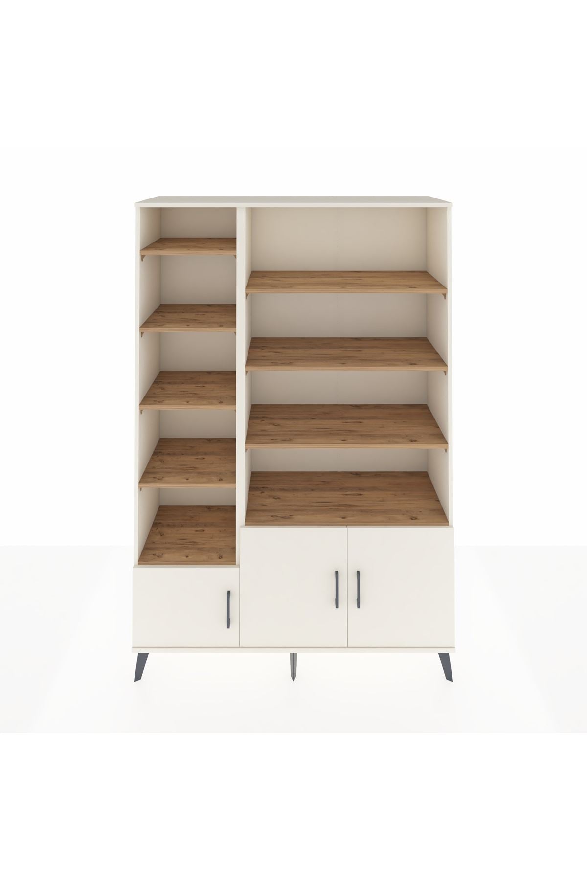 Hyperion Dolap 10 Raflı 3 Kapaklı 132x44x195 Aytaşı-Aytaşı/Çam