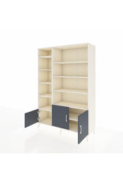 Hyperion Dolap 10 Raflı 3 Kapaklı 132x44x195 Aytaşı-Antrasit/Aytaşı