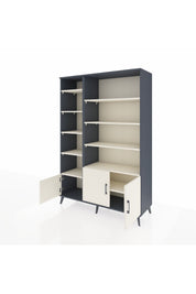 Hyperion Dolap 10 Raflı 3 Kapaklı 132x44x195 Antrasit-Aytaşı/Aytaşı