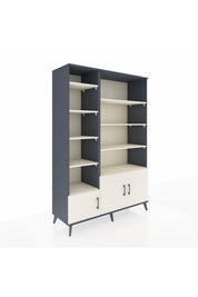 Hyperion Dolap 10 Raflı 3 Kapaklı 132x44x195 Antrasit-Aytaşı/Aytaşı