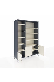 Hyperion Dolap 10 Raflı 3 Kapaklı 132x44x195 Antrasit-Aytaşı/Aytaşı