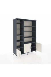 Hyperion Dolap 10 Raflı 3 Kapaklı 132x44x195 Antrasit-Aytaşı/Antrasit