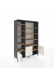 Hyperion Dolap 10 Raflı 3 Kapaklı 132x44x195 Antrasit-Aytaşı/Çam