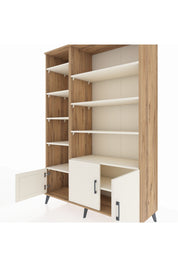 Hyperion Dolap 10 Raflı 3 Kapaklı 132x44x195 Çam-Aytaşı/Aytaşı