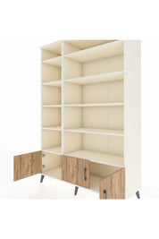 Hyperion Dolap 10 Raflı 3 Kapaklı 132x44x195 Aytaşı-Çam/Aytaşı